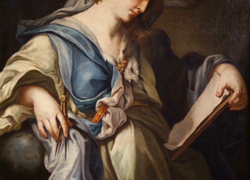 XVIIIe siècle - Uranie, muse de l'Astronomie - École italienne du XVIIIe siècle, attribué à Francesco Trevisani (1656 - 1746)